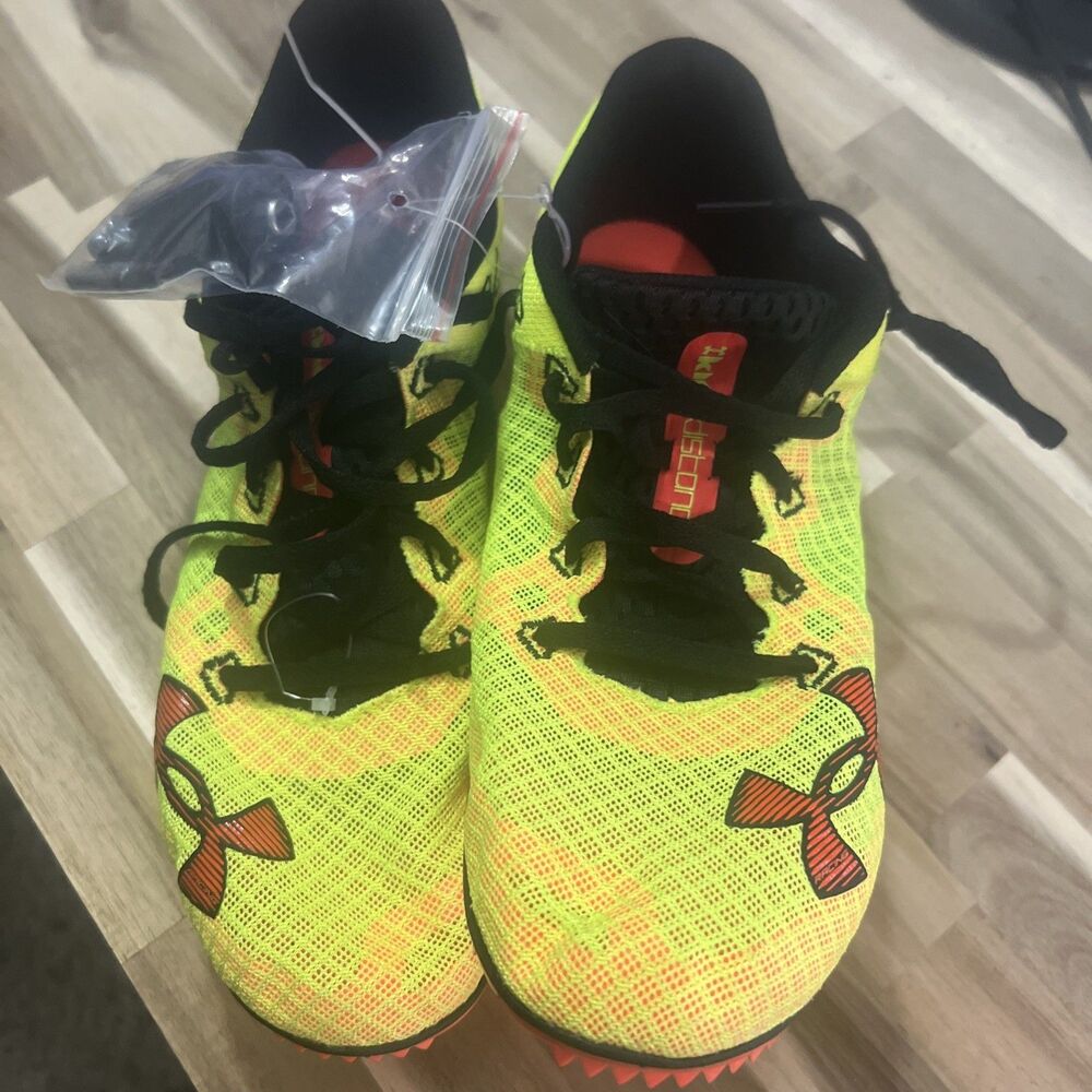 Under Armour Unisex Kick Distance 4 track spikes Men's11.5 - W13 - Picture 14 of 14